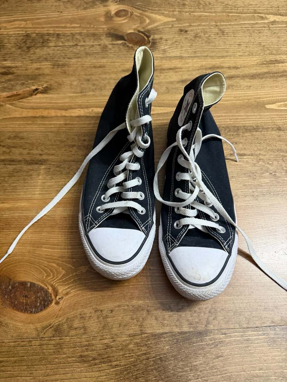 Converse Chuck Taylor All Star High Top Size 7 Black Canvas Sneakers